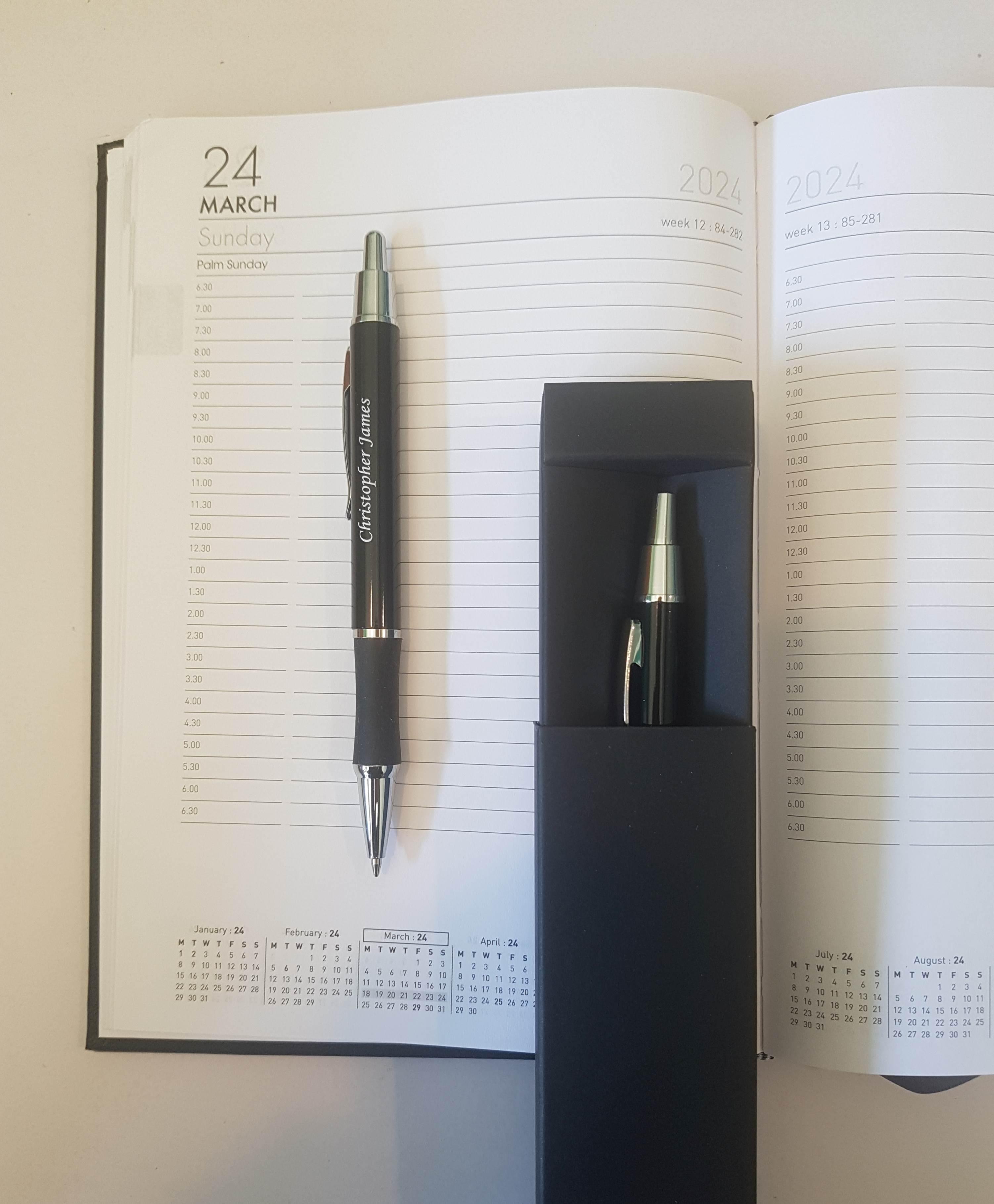 A5 Diary and Pen Set 2024