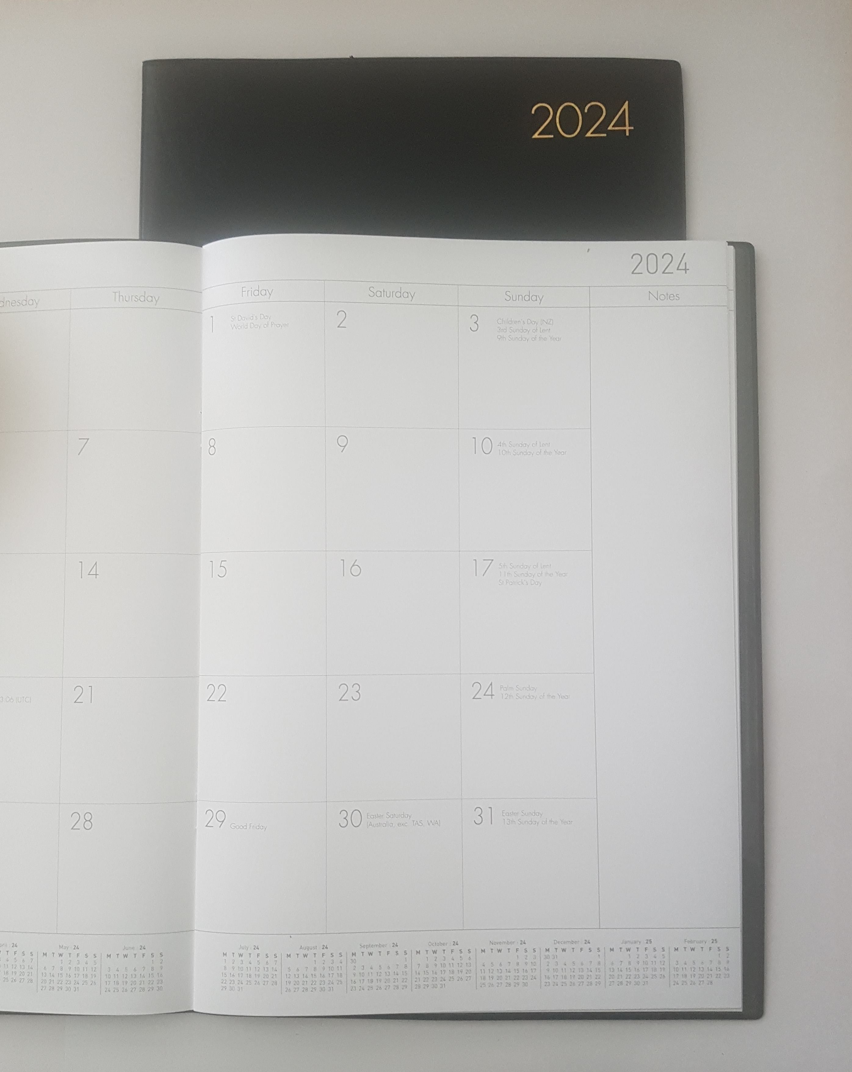 A4 Monthly Planner 2024